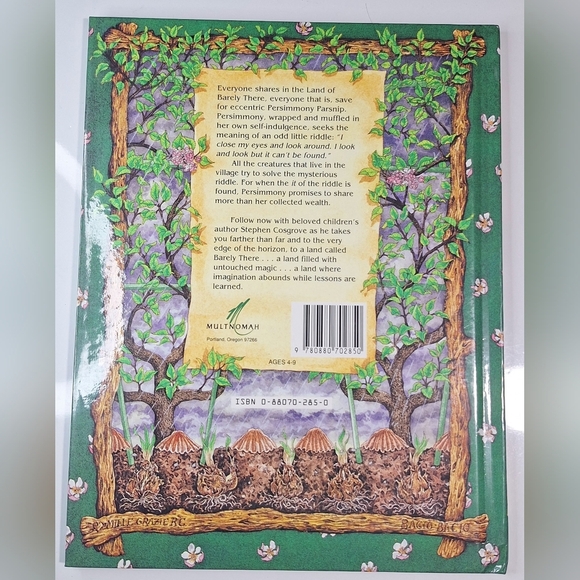 1990 PERSIMMONY By Stephen Cosgrove & Wendy Edelson - Hardcover **Mint Condition - Picture 2 of 4